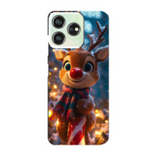 Яскравий чохол для ZTE Blade V50 з Зимові Оленята – Олень з шарфом