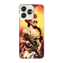 ЗСУ Чохли (TPU) для ZTE Blade V50 – Жінка солдат