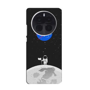 Силиконовый бампер с принтом "Наса" на ZTE Blade V70 Max – Космонавт NASA