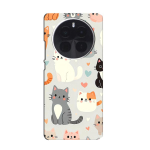 Чехол с рисунком кот на ZTE Blade V70 Max