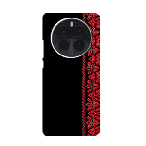 Силиконовый Чехол на ZTE Blade V70 Max (Красная Вышиванка)