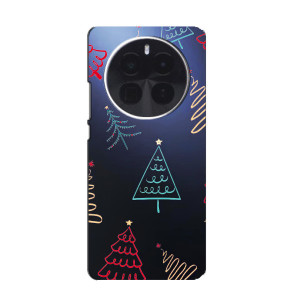 Зимние Чехлы для ЗТЕ Блейд V70 Макс - прозрачный фон