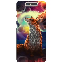 Чохли з картинкою Лисичка для ZTE Blade V8 (VPrint) (Лисичка в космосі)