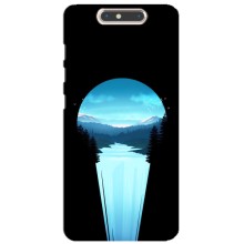 Летний Чехол на ZTE Blade V8 (Синий Водопад)