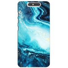 Мраморний чехол на ZTE Blade V8 (VPrint) (Блакитний мрамор)