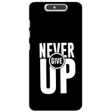 Силіконовый Чохол на ZTE Blade V8 з картинкою НАЙК (Never Give UP)