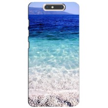 Силиконовый чехол с КАРТИНКАМИ лето для ZTE Blade V8 (AlphaPrint) (Море)