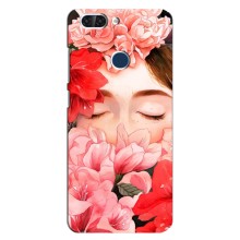 Чехлы (ART) Цветы на ZTE Blade V9 (VPrint) (Глаза в цветах)