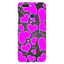 Чехлы для любимой на ЗТЕ Блейд В9 (VPrint) (Pink hearts)