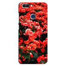Чехлы с Цветами для ZTE Blade V9 (VPrint) (Цветы красные)