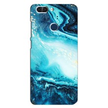 Мраморний чехол на ZTE Blade V9 (VPrint) (Блакитний мрамор)