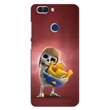 Чехол з героями Клеш Рояль для ZTE Blade V9 (Скелет)