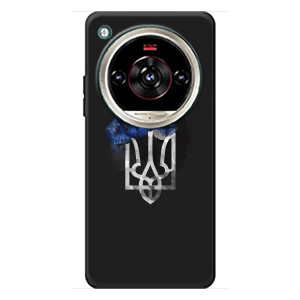 Чехол с украинским гербом на ZTE Nubia Focus 2 Ultra (Герб с цветком)