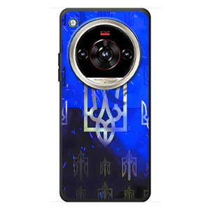 Чехол с украинским гербом на ZTE Nubia Focus 2 Ultra (Гербы на синем)