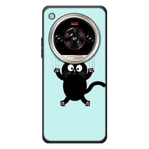 Силиконовый чехол с котиком для ZTE Nubia Focus 2 Ultra (Падающий кот)