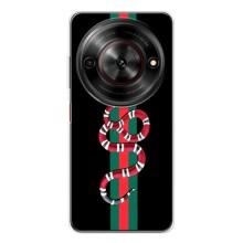 Чохли бренд ГУЧЧІ для ZTE Nubia Focus 5G – Змій Гуччі