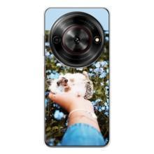 Чохли з зображенням різних тварин на ZTE Nubia Focus 5G (Їжачок в руці)