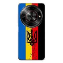 Чехлы УПА (Красно-Чёрный) на ZTE Nubia Focus 5G – Флаг УПА