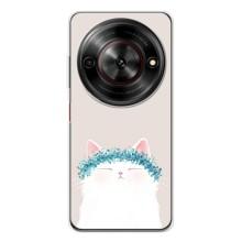 Чехол на тематику: Коты для ZTE Nubia Focus 5G – Белый котик