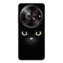 Чехол на тематику: Коты для ZTE Nubia Focus 5G – Черный Котик