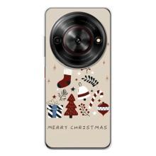 Чехол Санта Клаус для ZTE Nubia Focus 5G – Merry Christmas