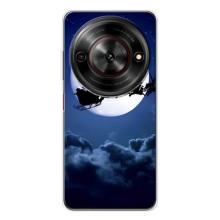 Чехол Санта Клаус для ZTE Nubia Focus 5G – Санта - луна