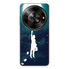 Чохол (ТПУ) з планетами на ZTE Nubia Focus 5G – To The moon