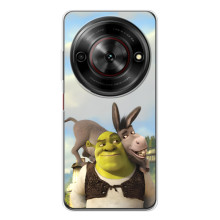 Чохол з мультфільмом Шрек на ZTE Nubia Focus 5G – Шрек і осел