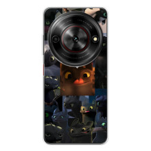 Чехол как приручить дракона на ZTE Nubia Focus 5G – Дракон коллаж