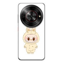 Чохол з принтом Лабубу для ZTE Nubia Focus 5G – Бежевий Лабубу