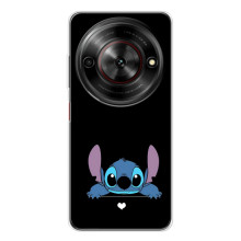 Чохол з принтом Стіч на ZTE Nubia Focus 5G – Стіч на чорному