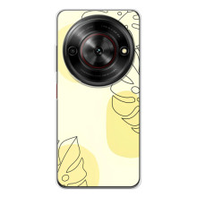 Силконовий чохол з принтом в квітах на ZTE Nubia Focus 5G