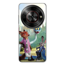 Чехол Зоотрополіс на ZTE Nubia Focus 5G – Ник Джуди и змея