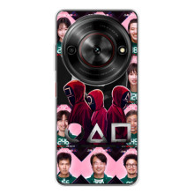 Чехол Гра в кальмара для ZTE Nubia Focus 5G – Персонажи игры кальмара