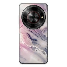 Мраморный чехол на ZTE Nubia Focus 5G (VPrint) (Пурпурный Мрамор)