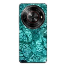 Мраморный чехол на ZTE Nubia Focus 5G (VPrint) (Зеленый мрамор)