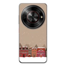 Новорічні, Святкові Чохли для ZTE Nubia Focus 5G - 2024 год (Зимове місто)