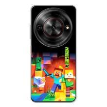 Чехлы для ZTE Nubia Focus 5G (Персонажи Майн Крафт) (Герой Майнкрафт)
