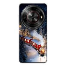 Силиконовый бампер на рождество для ZTE Nubia Focus 5G (Поезд)