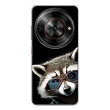 Силиконовый Чехол с Енотами на ZTE Nubia Focus 5G – Стильный Енот