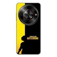 Чохол (TPU) з картинкою "Лого Пабг" на Нубія Фокус 5Джі – Battlegrounds