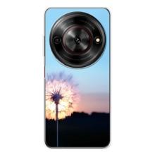 Силиконовый Чехол с одуванчиками на ZTE Nubia Focus 5G – Закат с одуванчиком