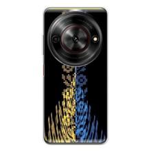 Силіконовый Чохол на ZTE Nubia Focus 5G – Патріотична вишиванка