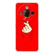 Чехлы (Знак сердечка) на ZTE Nubia Focus Pro – Сердце на красном