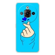 Чехлы (Знак сердечка) на ZTE Nubia Focus Pro – Сердце на синем