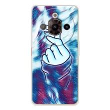 Чехол с принтом для ZTE Nubia Focus Pro (AlphaPrint - Знак сердечка)
