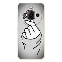 Чехол с принтом для ZTE Nubia Focus Pro (AlphaPrint - Знак сердечка)