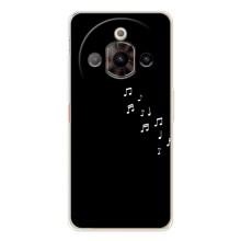 Чохол з картинками на чорному фоні для ZTE Nubia Focus Pro – Ноти