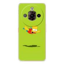 Чехол с Симпсонами для ZTE Nubia Focus Pro (VPrint) (Барт Симпсон)