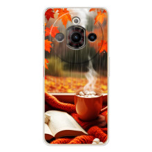 Чохол з унікальним дизайном 'Осінь з кавою' для ZTE Nubia Focus Pro – Кава і дощ